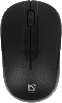 Мышь беспроводная Defender Datum MM-285 черный, 1600 dpi, радиоканал, USB, кнопки - 3