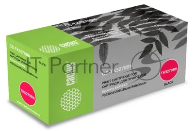 Картридж лазерный Cactus CS-TK5270BK черный (8000 стр.) для Kyocera ECOSYS P6230cdn, M6230cidn, M6630cidn