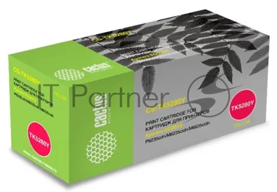 Картридж лазерный Cactus CS-TK5280Y желтый (11000 стр.) для Kyocera ECOSYS P6235cdn, M6235cidn, M6635cidn