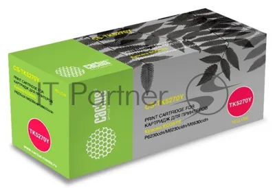 Картридж лазерный Cactus CS-TK5270Y желтый (6000 стр.) для Kyocera ECOSYS P6230cdn, M6230cidn, M6630cidn