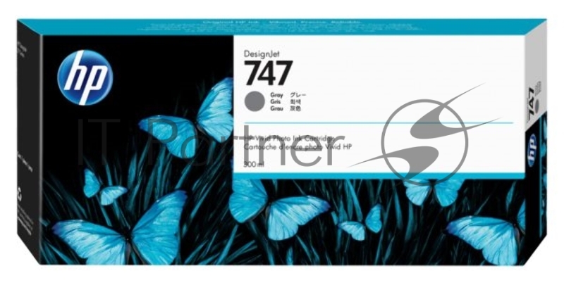 Картридж струйный HP 747 300-ml хроматический серый для HP DesignJet Z9+