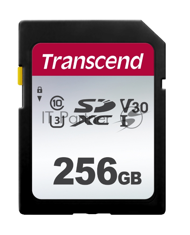 Флеш карта SD 256Gb Transcend SDXC Class 10 UHS-I U3, V30, TLC, Silver