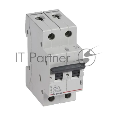 Выключатель автоматический модульный Legrand 2п C 40А 4.5кА RX3 Leg 419701 1199883