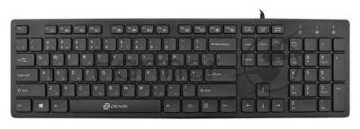 Клавиатура проводная Oklick 520M2U, USB, черный