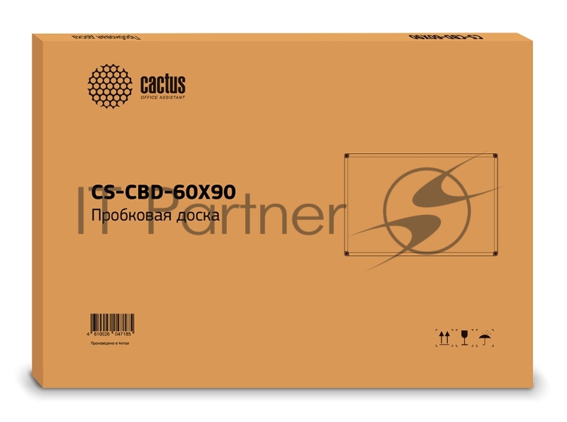 Демонстрационная доска Cactus CS-CBD-60X90 пробковая 60x90 см, алюминиевая рама