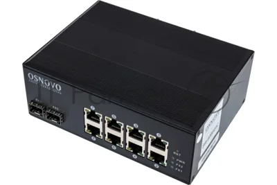 Коммутатор OSNOVO SW-60802/IC, 8×100 Мбит/с PoE + 2×1 Гбит/с SFP, неуправляемый