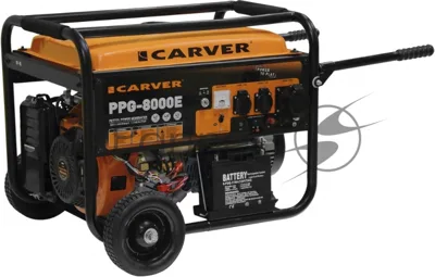 Электрогенератор бензиновый Carver PPG-8000Е, 6.5 кВт, 78 дБ, 88 кг