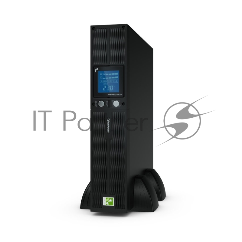 Источник бесперебойного питания CyberPower PR1000ELCDRT2UA / 1000ВА / 900Вт / USB/RS-232/Dry/EPO/SNMPslot/RJ11/45 (8x 320 IEC С13)