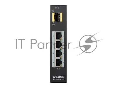 Коммутатор D-Link DIS-100G-5PSW/A1A, 4×1 Гбит/с + 1×1 Гбит/с SFP, неуправляемый