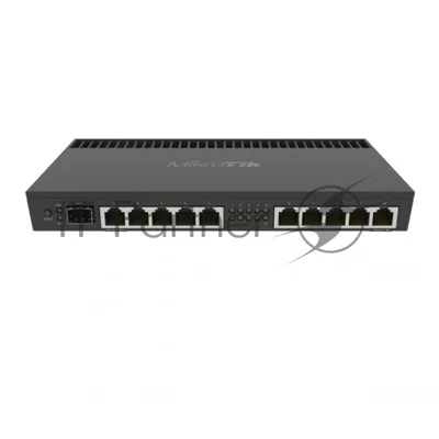 Маршрутизатор MikroTik RB4011iGS+RM, 10×1 Гбит/с (1 PoE-in / 1 PoE-out) + 1×10 Гбит/с SFP+, управляемый
