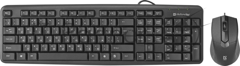 Комплект клавиатура+мышь Defender Dakota C-270 проводной, USB, 1000 DPI, чёрный