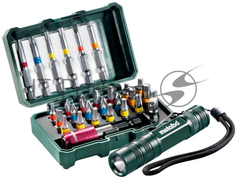 Набор бит METABO 626721000 29 предметов + LED фонарик