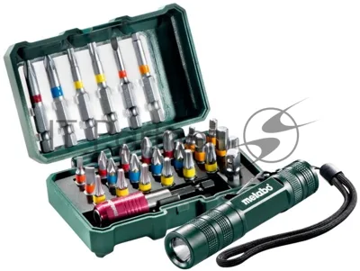 Набор бит METABO 626721000 29 предметов + LED фонарик