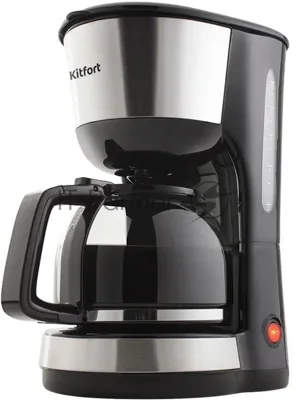 Кофеварка капельная Kitfort КТ-715 черный, исп. кофе - молотый, 1,2 л, 1000 Вт.
