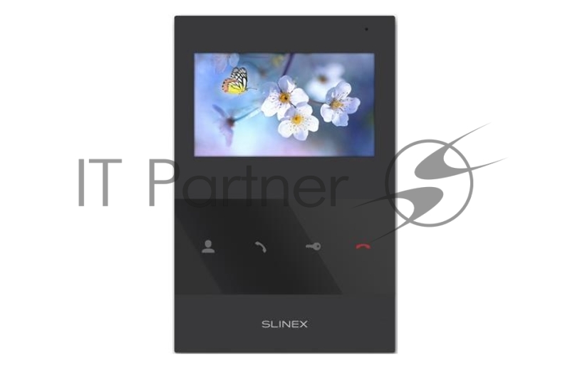 Монитор LCD 4.3" IP DOORPHONE SQ-04 BLACK SLINEX черный