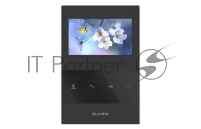 Монитор LCD 4.3" IP DOORPHONE SQ-04 BLACK SLINEX черный