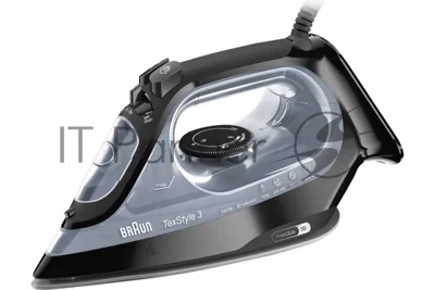 Утюг Braun SI3055BK черный/серый, 2400 Вт, 45 г/мин, 180 г/мин, 270 мл