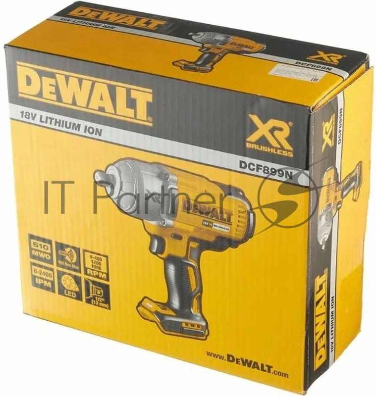 Импульсный гайковерт DEWALT DCF899N-XJ 18В XR 1/2", 610 Вт 950Нм БЕЗ АКК. И ЗУ