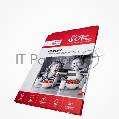 Фотобумага CC Glossy; 180gsm; A4*50 глянцевая; 180г/м2; формат А4; 50 листов