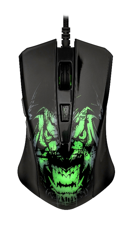 Мышь проводная Qumo Rampage M49 черный, 3200 dpi, USB, кнопки - 6