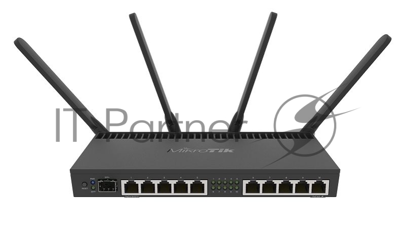 Маршрутизатор MIKROTIK RB4011iGS+5HacQ2HnD-IN 10x10/100/1000 LAN, 1 SFP+, 2,4Ghz/5Ghz, 802.11a/b/g/n/ac