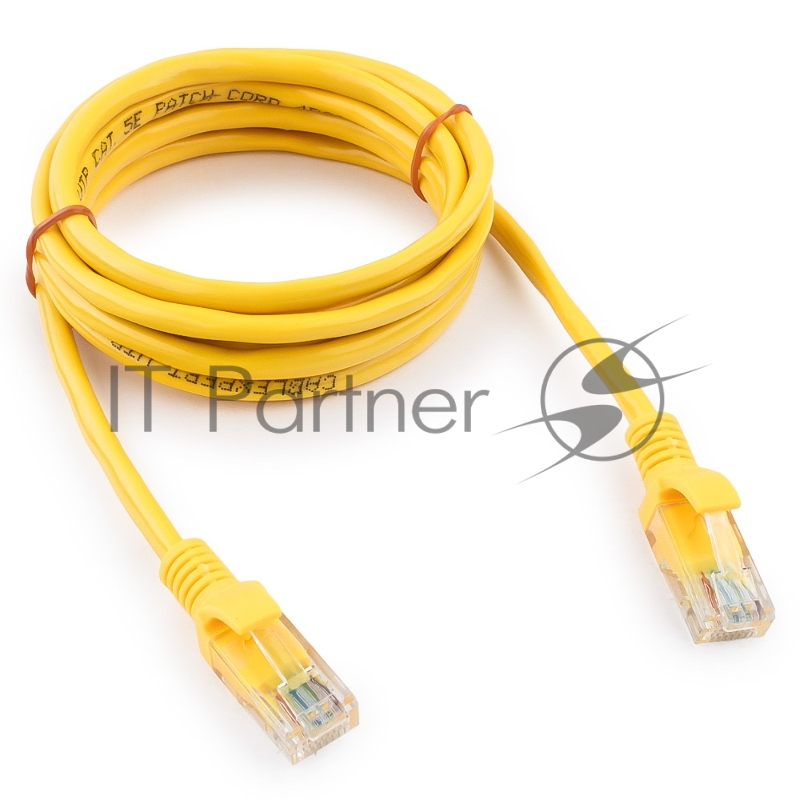 Патч-корд медный UTP Cablexpert PP10-2M/Y cat.5e, 2м, литой, многожильный, желтый