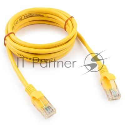 Патч-корд медный UTP Cablexpert PP10-2M/Y cat.5e, 2м, литой, многожильный, желтый