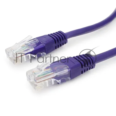 Патч-корд UTP Cablexpert PP12-1.5M/V cat.5e, 1.5 м, литой, многожильный, фиолетовый