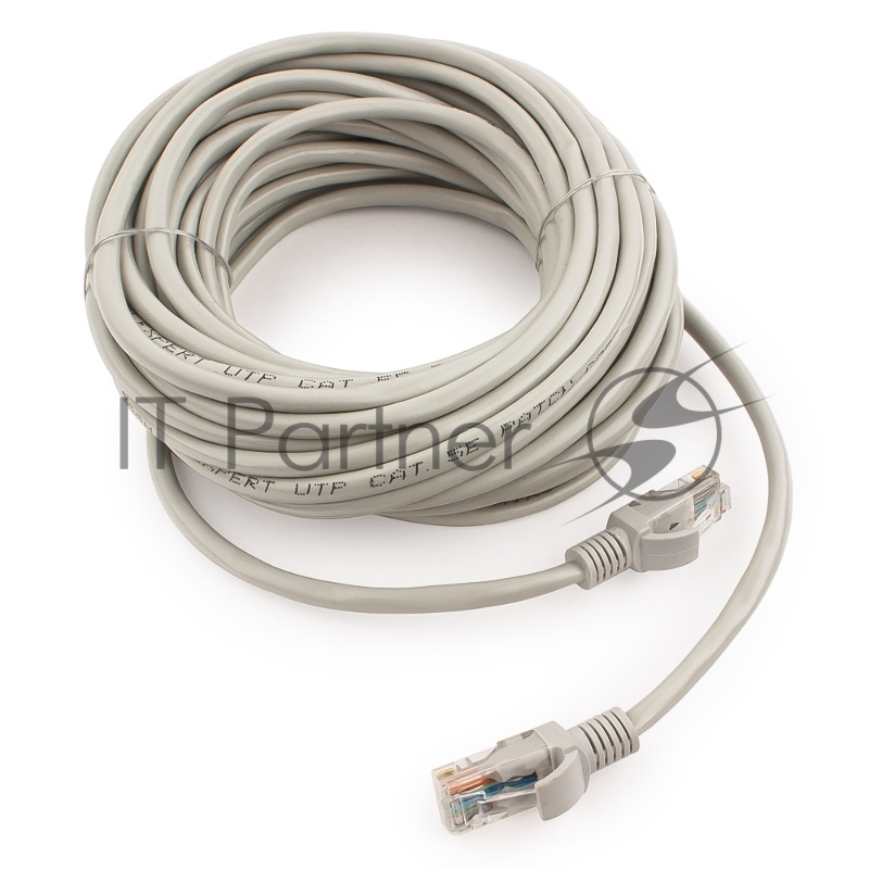 Патч-корд медный UTP Cablexpert PP10-10M cat.5, 10м, литой, многожильный, серый