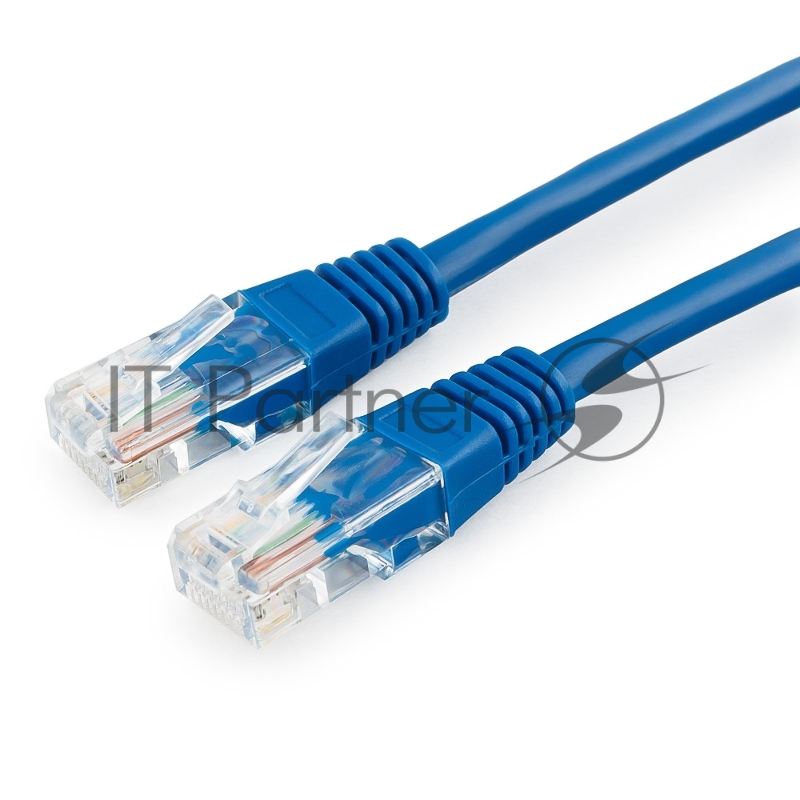 Патч-корд медный UTP Cablexpert PP10-0.5M/B cat.5e, 0.5м, литой, многожильный, синий
