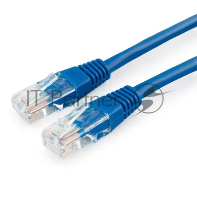 Патч-корд медный UTP Cablexpert PP10-0.5M/B cat.5e, 0.5м, литой, многожильный, синий