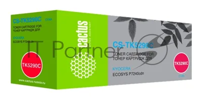 Картридж лазерный Cactus CS-TK5290C голубой (13000 стр.) для Kyocera ECOSYS P7240cdn