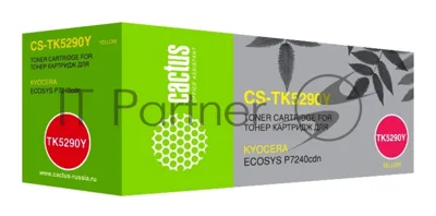 Картридж лазерный Cactus CS-TK5290Y желтый (13000 стр.) для Kyocera ECOSYS P7240cdn