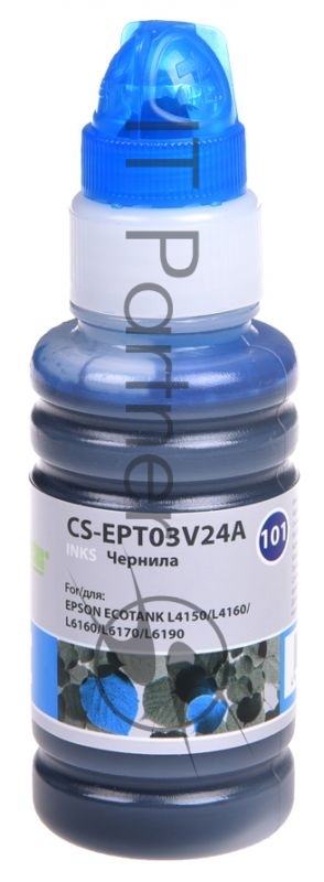 Чернила Cactus CS-EPT03V24A 101C, голубой, 70 мл для Epson L4150/L4160/L6160/L6170