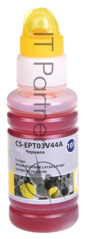Чернила Cactus CS-EPT03V44A 101Y, желтый, 70 мл для Epson Ecotank L4150,L4160,L6160,L6170