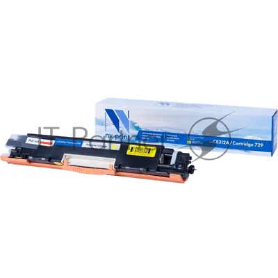 Картридж лазерный NVPrint совместимый HP CE312A/Canon 729 Yellow для LaserJet Color Pro 100 M175a/M175nw/CP1025/CP1025nw/Canon i-SENSYS LBP7010C/LBP7018С (1000k)