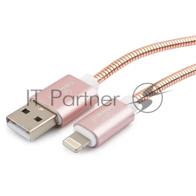 Кабель Cablexpert для Apple CC-G-APUSB02Cu-1M, AM/Lightning, серия Gold, длина 1м, золото, блистер