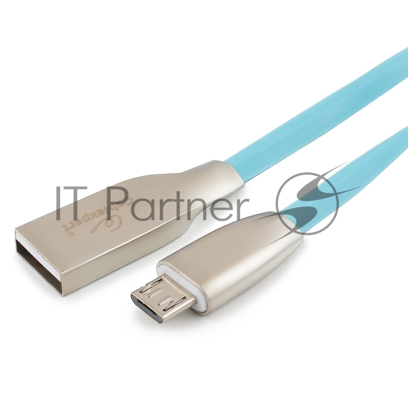Кабель USB2.0 Cablexpert CC-G-mUSB01Bl-1M, AM/microB, серия Gold, длина 1м, синий, блистер