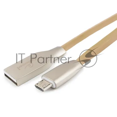 Кабель USB2.0 Cablexpert CC-G-mUSB01Gd-1M, AM/microB, серия Gold, длина 1м, золотой, блистер