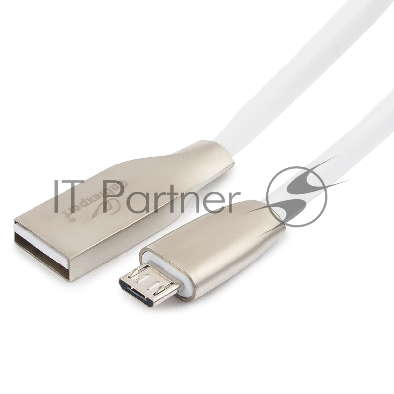 Кабель USB2.0 Cablexpert CC-G-mUSB01W-1.8M, AM/microB, серия Gold, 1.8м, белый, блистер