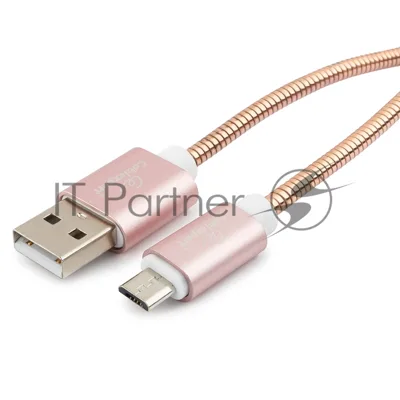 Кабель USB2.0 Cablexpert CC-G-mUSB02Cu-0.5M, AM/microB, серия Gold, длина 0.5м, золото, блистер
