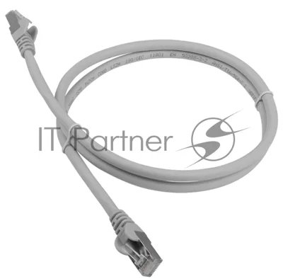 Патч-корд LANMASTER LSZH FTP cat.6a, 1.5 м, серый