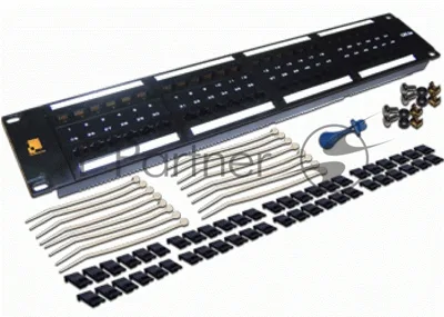 Патч-панель LANMASTER 48 портов, UTP, кат.6, 2U