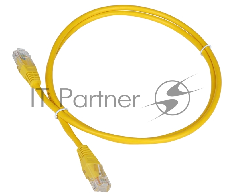 Патч-корд TWT UTP cat.5e, с заливными колпачками, 1.5 м, желтый