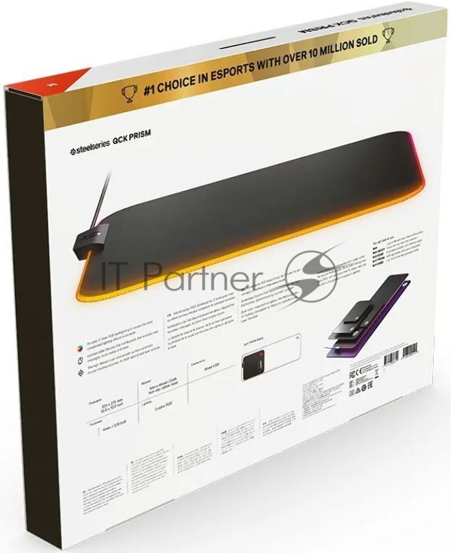 Коврик для мыши Steelseries QcK Prism Cloth Средний черный 320x270x4мм (63825)