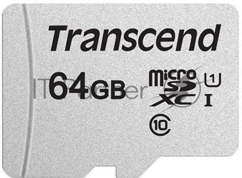 Флеш карта microSD 64Gb Transcend microSDXC Class 10 UHS-I U1, (без адаптера), TLC