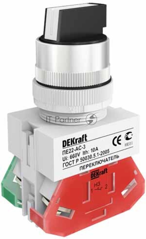 Переключатель DEKraft ПЕ22-AC-3-BLK