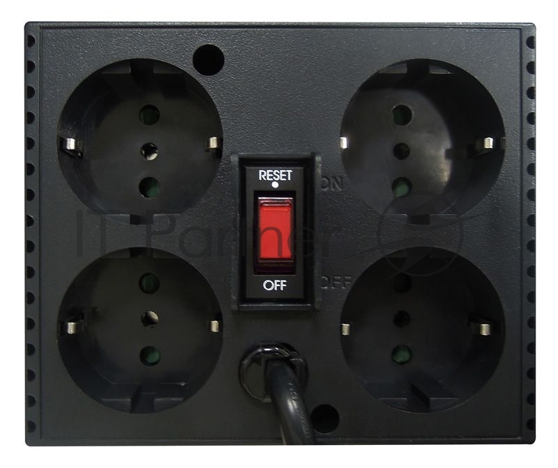 Стабилизатор напряжения Powercom Voltage Regulator, 3000VA, Black, Schuko