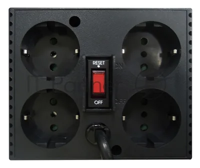 Стабилизатор напряжения Powercom Voltage Regulator, 3000VA, Black, Schuko