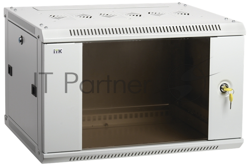 Шкаф LINEA W 15U 600x450 мм дверь стекло, RAL7035 ITK